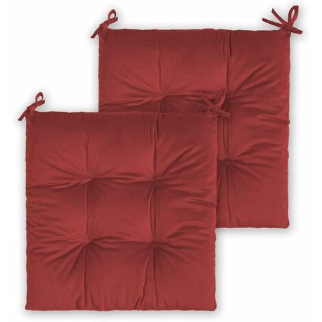 Set Coussins de Chaise de Jardin, Coussins de Si&egravege 40x40cm Coussins de Chaise de Salle &agrave Manger Patio Terrasse Jardin Ext&eacuterieur - D&eacutecoration de mobilier de Jardin (2 Pi&egrave