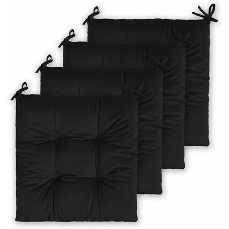 Set Coussins de Chaise de Jardin, Coussins de Si&egravege 40x40cm Coussins de Chaise de Salle &agrave Manger Patio Terrasse Jardin Ext&eacuterieur - D&eacutecoration de mobilier de Jardin (4 Pi&egrave