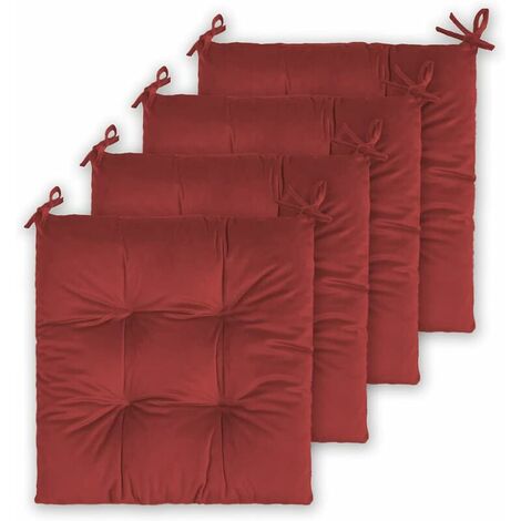 Set Coussins de Chaise de Jardin, Coussins de Si&egravege 40x40cm Coussins de Chaise de Salle &agrave Manger Patio Terrasse Jardin Ext&eacuterieur - D&eacutecoration de mobilier de Jardin (4 Pi&egrave