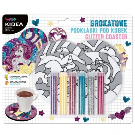 Set creativo di tovagliette glitterate effetto fiabesco