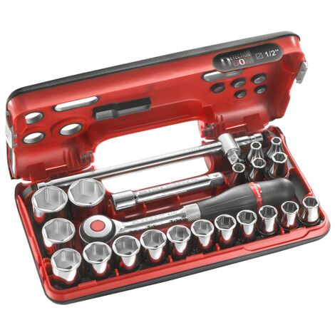 Set chiavi a cricchetto KS TOOLS TOOLS DUO Gearplus - 10 pezzi - Cricchetto  ad occhiello e forcella