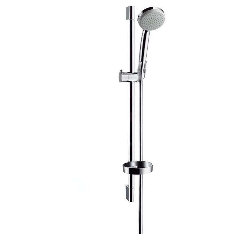 Hansgrohe - Set de douche 1jet avec barre Unica'C 65 cm et porte-savon chromé Croma 100