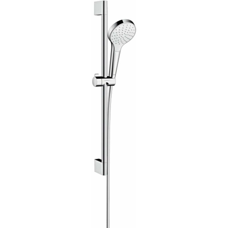 Hansgrohe - Croma Select s - Set de douche 1 jet, 0,65m, blanc/chrome 26564400