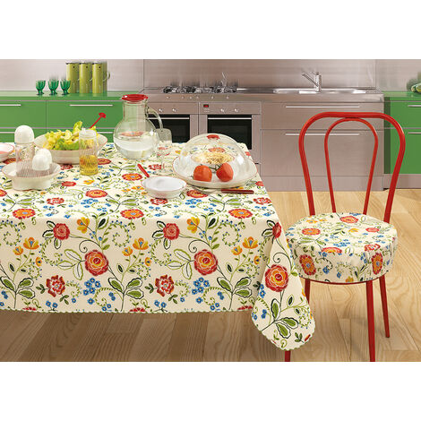 Set Cuscini Coprisedia Imbottiti Sfoderabili Modello Garden Made In Italy, misuraMorbidonecolorePanna