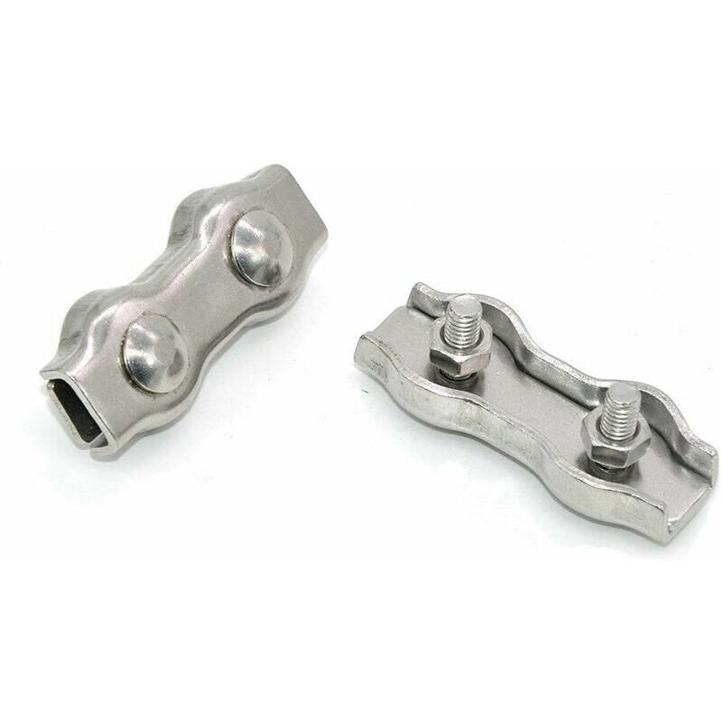 Set da 10 pezzi di 4 fascette in acciaio