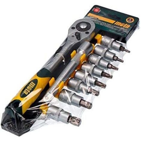 Set da 10 pezzi per serratura e accessori 1/2" Torx CR.V EK641 MOTA