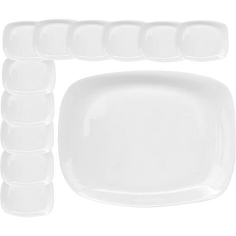 SET DA 12 PIATTO RETTANGOLARE PIANO LINEA PARMA GRANDE 24 X 34 CM