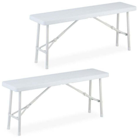Set da 2 panchine per birra effetto legno