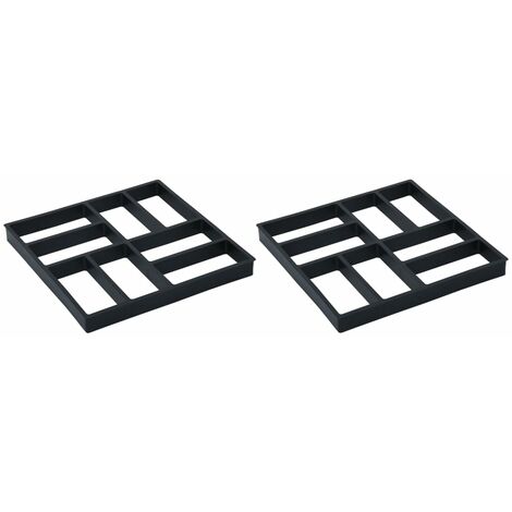 vidaXL Set 2pz Stampo in Plastica Pavimentazione Viale Diverse Dimensioni