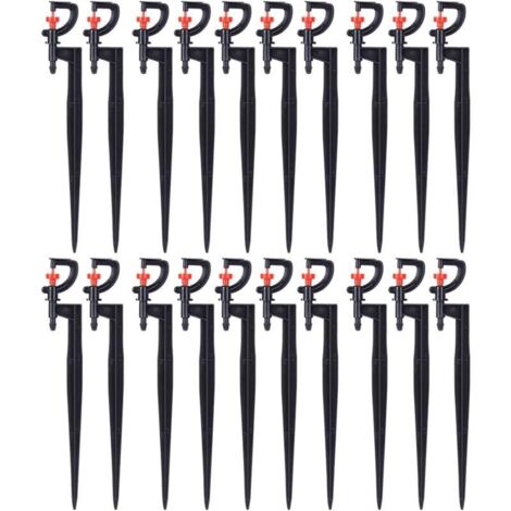 Set da 20 pezzi di gocciolatori per irrigazione rotanti a 360° tipo G, accessori per ugelli per irrigatori per Pelo