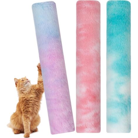 Set da 3 Giocattoli per Gatti con Erba Gatta Bio – Cuscini Kicker in Peluche Morbido 37 cm, Gioco Interattivo da Masticare e Coccolare per Gatti e Gattini da Interno