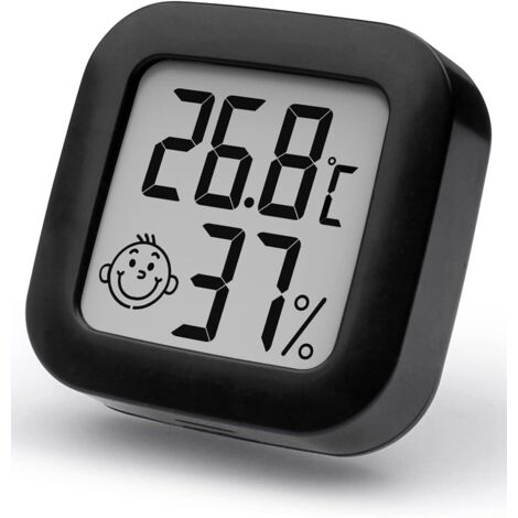 Set da 3 pezzi - Mini termometro e igrometro digitale ad alta precisione per interni, monitor di temperatura e umidità, indicatore del livello di comfort termoigrometrico-lsw