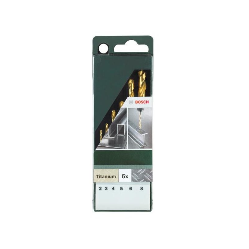 Set 6 punte titanio 2-8 mm - Bosch