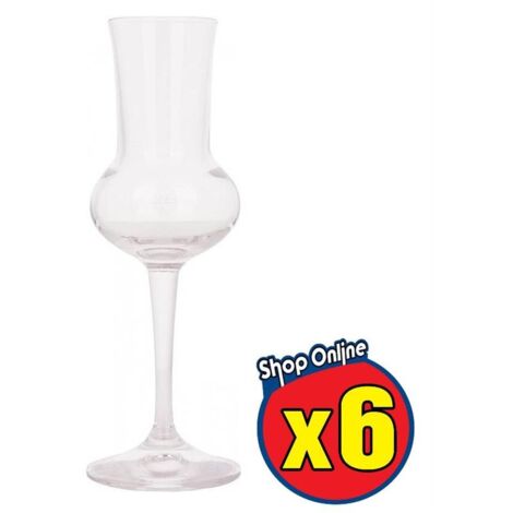 SET DA 6 RESTAURANT CALICI RISERVA GRAPPA TRASPARENTI 8 CL