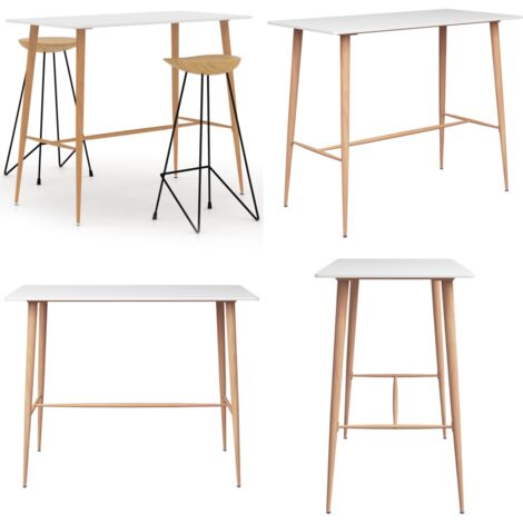Set da Bar 3 pz Bianco - Sgabelli da bar - Set da bar
