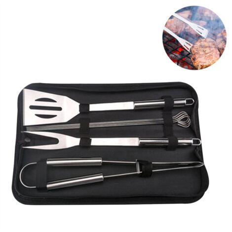 Set da barbecue da esterno da 7 pezzi con borsa per il trasporto