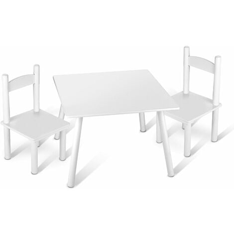 LIFEZEAL Tavolo e sedie per Bambini, Tavolo e Sedie Mini Solido e Durevole  in Legno Plastica PE, Tavolino per Interni ed Esterni (Tavolo verde)