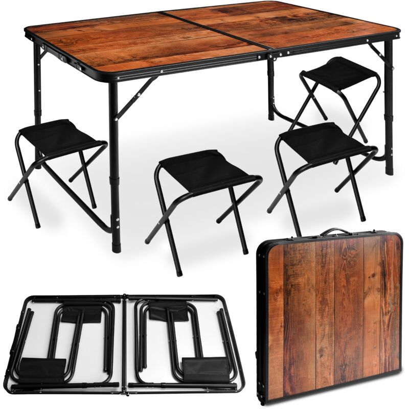 Set da campeggio pieghevole TRAMP soppalco 120x60