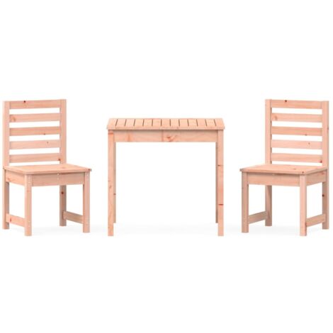Set da giardino bistrot mobili da esterno terrazza da giardino in 3 pezzi Douglas legno massiccio 020013551