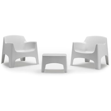 SET DA GIARDINO POLIPROPILENE 'IBIZA TERRACE' bianco - BICA