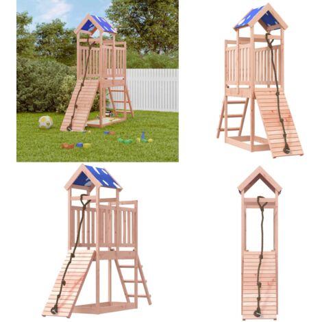 Set da Gioco da Esterno in Legno Massello di Douglas - Parco giochi - Casetta da giardino