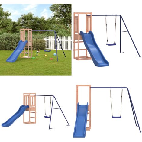 Set da Gioco da Esterno in Legno Massello di Douglas - Parco giochi - Casetta da gioco