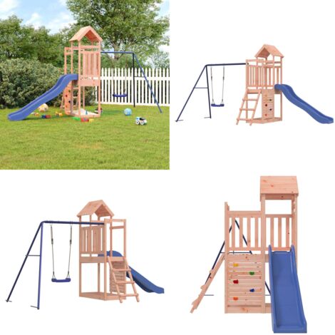 Set da Gioco da Esterno in Legno Massello di Douglas - Parco giochi - Giardino