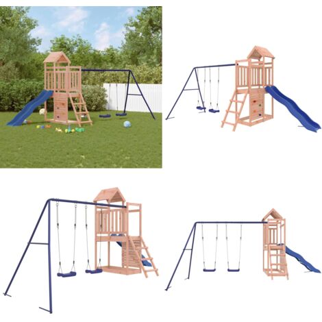 Set da Gioco da Esterno in Legno Massello di Douglas - Parco giochi - Giardino