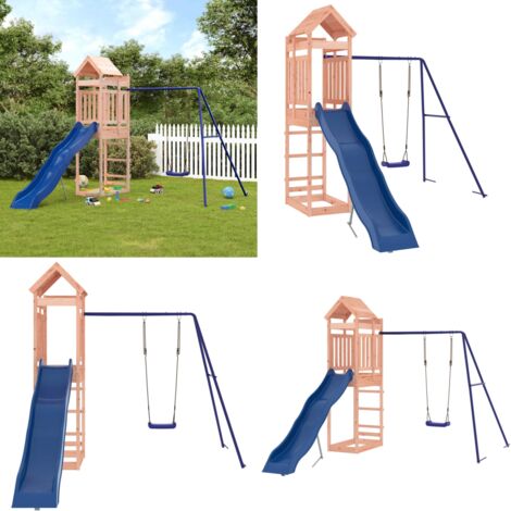 Set da Gioco da Esterno in Legno Massello di Douglas - Parco giochi in legno - Gioco per bambini