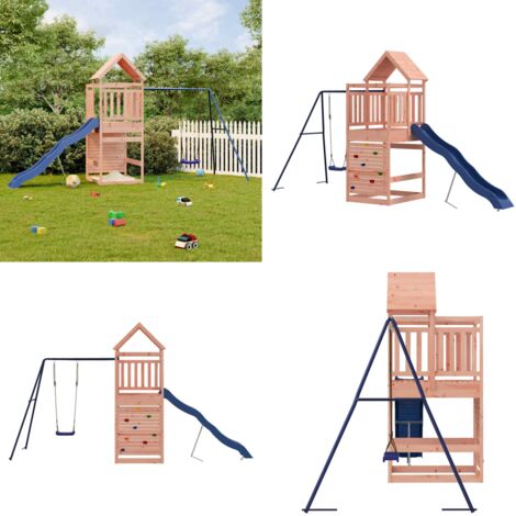 Set da Gioco da Esterno in Legno Massello di Douglas - Parco giochi in legno - Gioco per bambini