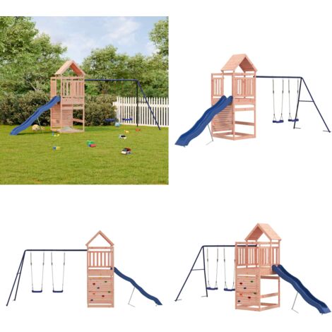 Set da Gioco da Esterno in Legno Massello di Douglas - Parco giochi in legno - Gioco per bambini