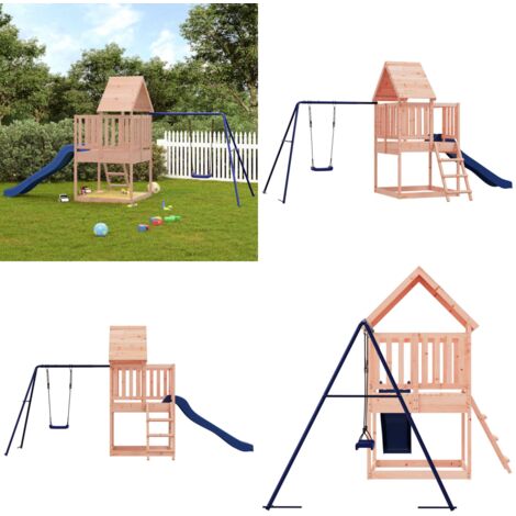 Set da Gioco da Esterno in Legno Massello di Douglas - Parco giochi in legno - Gioco per bambini