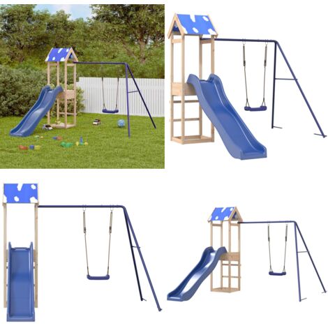 Set da Gioco da Esterno in Legno Massello di Pino - Parco giochi - Attrezzature per bambini
