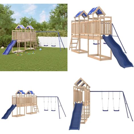 Set da Gioco da Esterno in Legno Massello di Pino - Parco giochi - Attrezzature per bambini