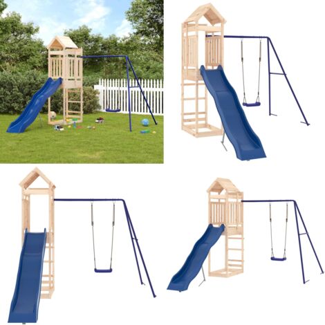 Set da Gioco da Esterno in Legno Massello di Pino - Parco giochi - Attrezzature per bambini