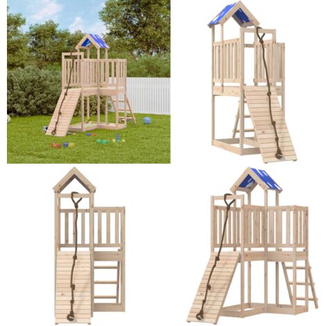 Set da Gioco da Esterno in Legno Massello di Pino - Parco giochi - Casetta da giardino