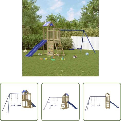 Set da gioco esterno -  Set da Gioco da Esterno in Legno di Pino Impregnato