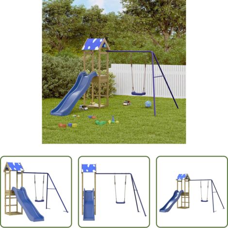 Set da gioco esterno -  Set da Gioco da Esterno in Legno di Pino Impregnato