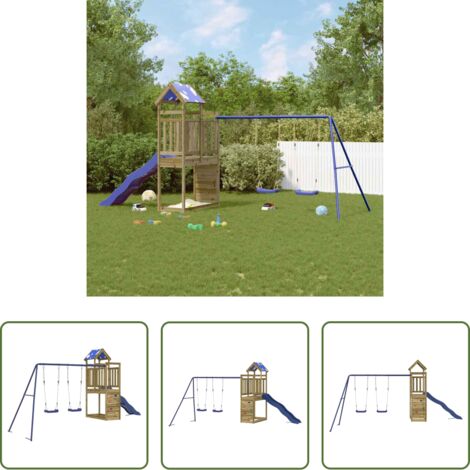 Set da gioco esterno -  Set da Gioco da Esterno in Legno di Pino Impregnato
