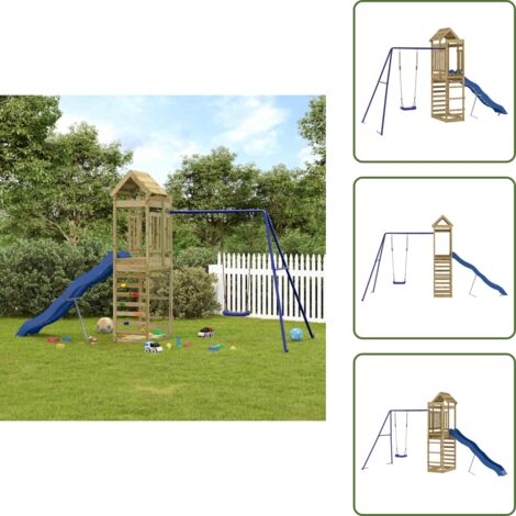 Set da gioco - vidaXL Set da Gioco da Esterno in Legno di Pino Impregnato - Gioco per bambini