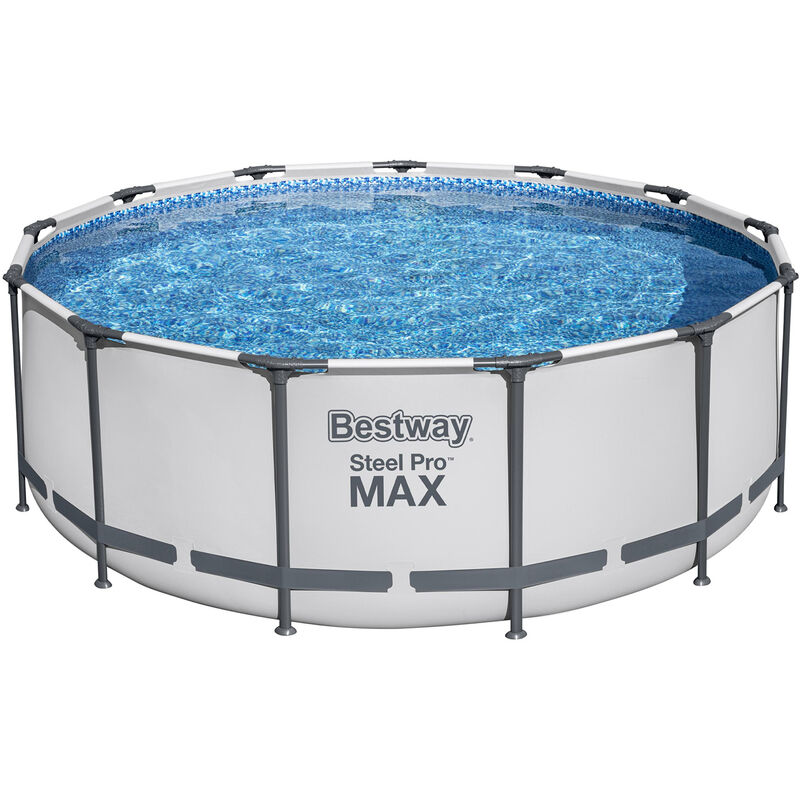 Image of Bestway - Set da piscina Steel Pro Max 396 grigio chiaro