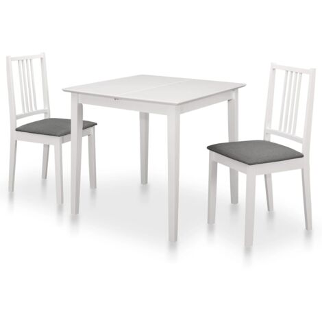 Set da Pranzo 3 pz in MDF Bianco vidaXL