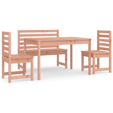 Festnight Set da Pranzo per Giardino 7pz, Tavolo Da Giardino Con Sedie, Set  Giardino Esterno, Set Salotto Da Esterno, Nero in Legno Massello di Pino :  : Giardino e giardinaggio