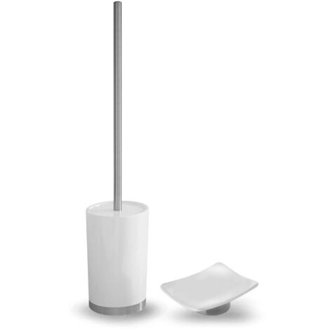 Set D'accessoires Bidet Et Wc En Céramique Blanche Lilly