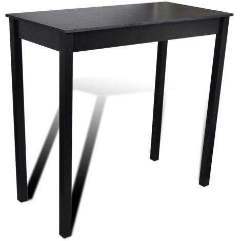 Set de 1 table de bar et 2 tabourets noir CFW778780