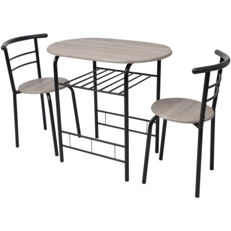Set de 1 table et 2 chaises, Mobilier de salle à manger, MDF OIB4880E