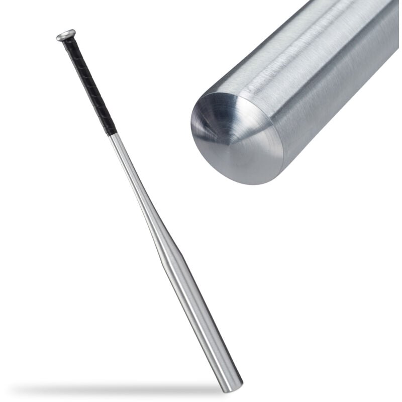 Batte de Baseball, lot de 2, bâton de softball léger, poignée antidérapante, 34 pouces / 86 cm, argenté
