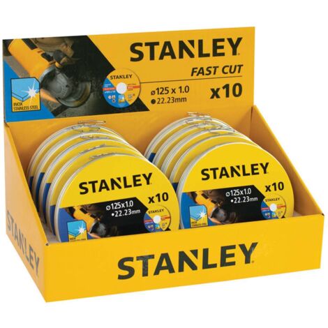 Set de 10 discos de corte INOX STANLEY STA38257-XJ (Ø 125 mm)