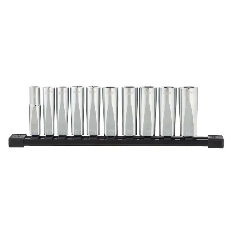 Set de 10 douilles 6 pans longues 3/8' 10 pc Milwaukee 4932492509