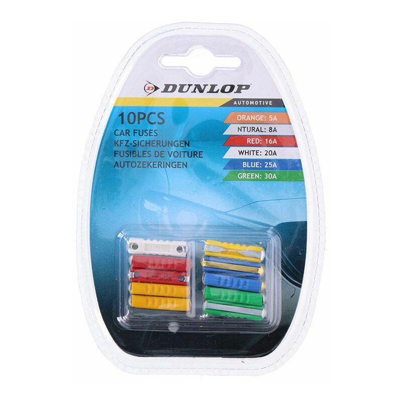 Dunlop - Set 10 Fusibles Variados para Coche